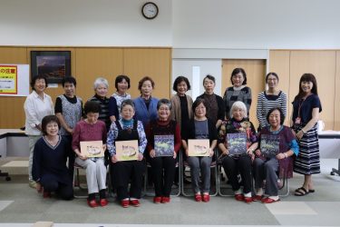 和紙ちぎり絵教室！！