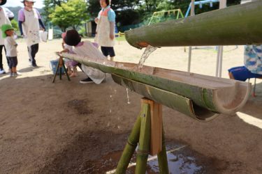 流しそうめん体験